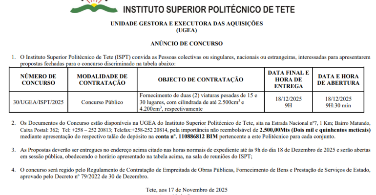 ANÚNCIOS DE CONCURSO 2025