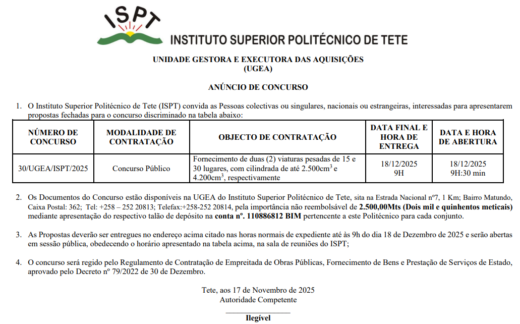 ANÚNCIOS DE CONCURSO 2025